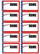 Welcome Home Tag Template