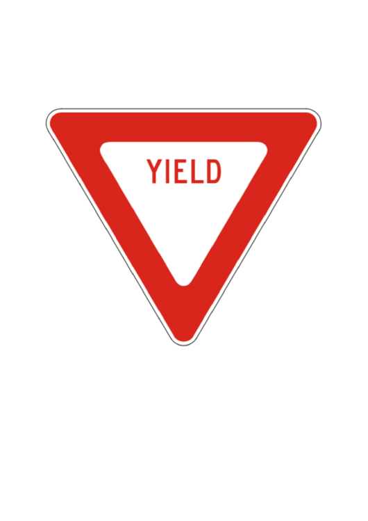 Fillable Yield Sign Templates Printable pdf