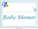 Baby Shower Boy Lawn Sign