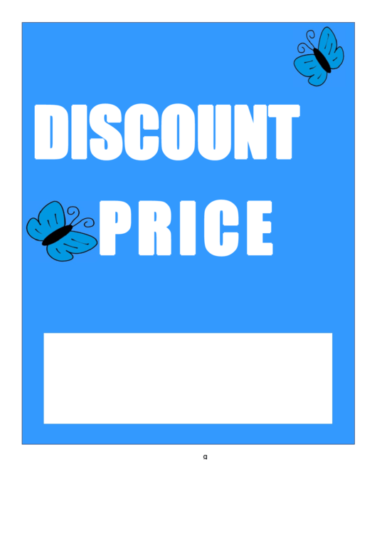 Spring Discount Price Printable pdf