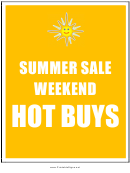 Summer Sale Weekend