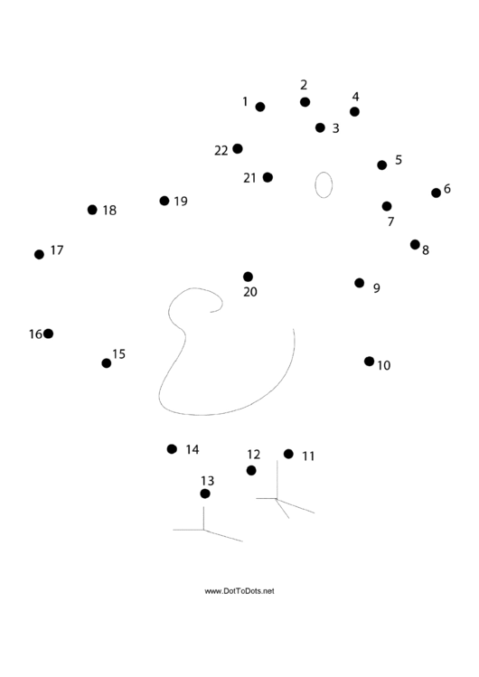 Chicken Dot-To-Dot Sheet Printable pdf