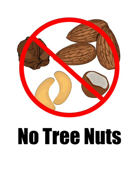 Nut Allergy Sign Printable pdf