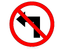 No Left Turn Sign Templates