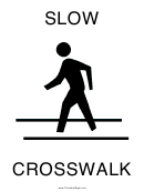 Crosswalk Sign Templates