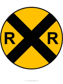 Railroad Crossing Sign Templates