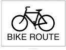 Bike Route Sign Templates