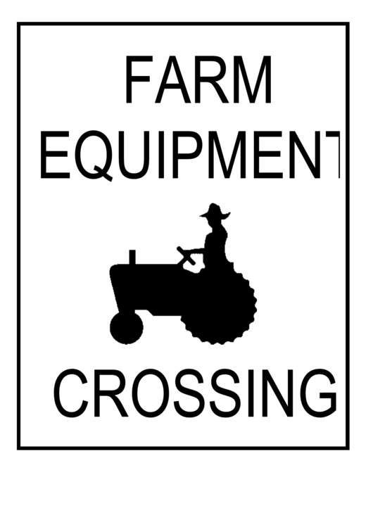 Farm Equipment Printable pdf