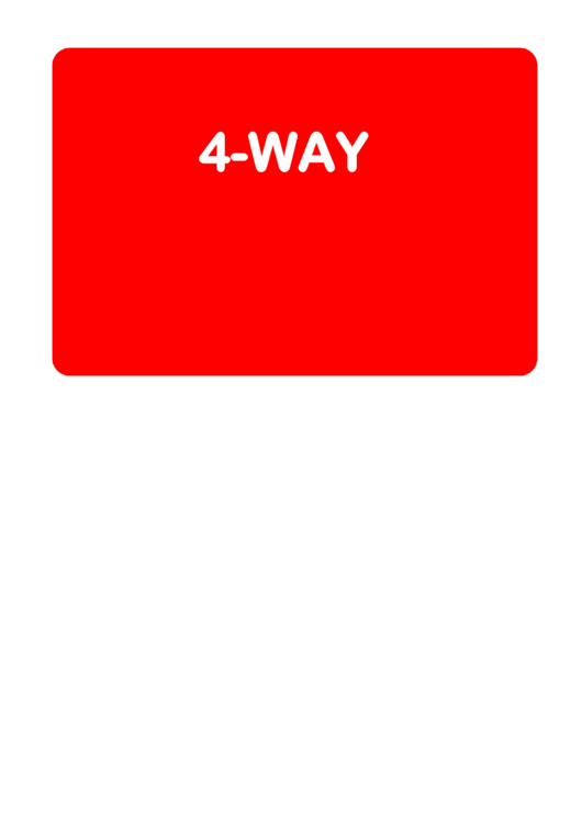 E Way Road Sign Template Printable pdf