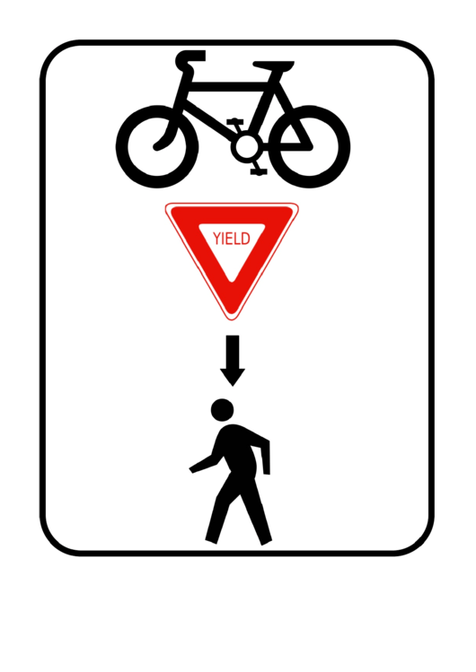 Caution Pedestrians Road Sign Template Printable pdf