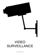 Video Surveillance Sign Templates