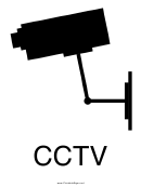Cctv Sign Templates