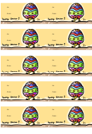 Happy Easter Gift Tag Template