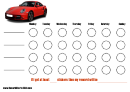 Racing Car Sticker Reward Chart