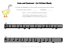 Tonic And Dominant - Go Tell Aunt Rhody Accompaniment Worksheet Template