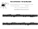 Tonic And Dominant - The Itsy Bitsy Spider Accompaniment Worksheet Template
