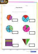 Illustrated Decimal Number Worksheet Template With Answers Printable pdf