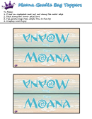 Moana Goodie Bad Toppers Template