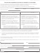 Form Dhcs 0011 - California Proof Of Acceptable Citizenship Or Identity Documents (spanish) - Health And Human Services Agency