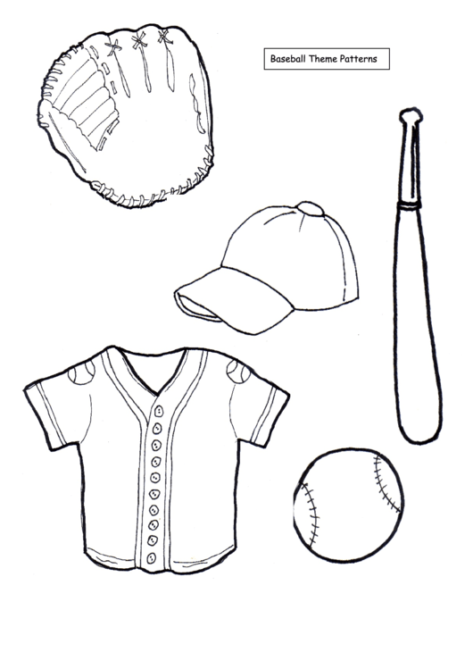 Baseball Theme Patterns Templates Printable pdf