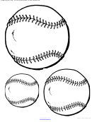 Baseball Ball Pattern Templates