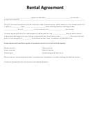 Property Rental Agreement Template
