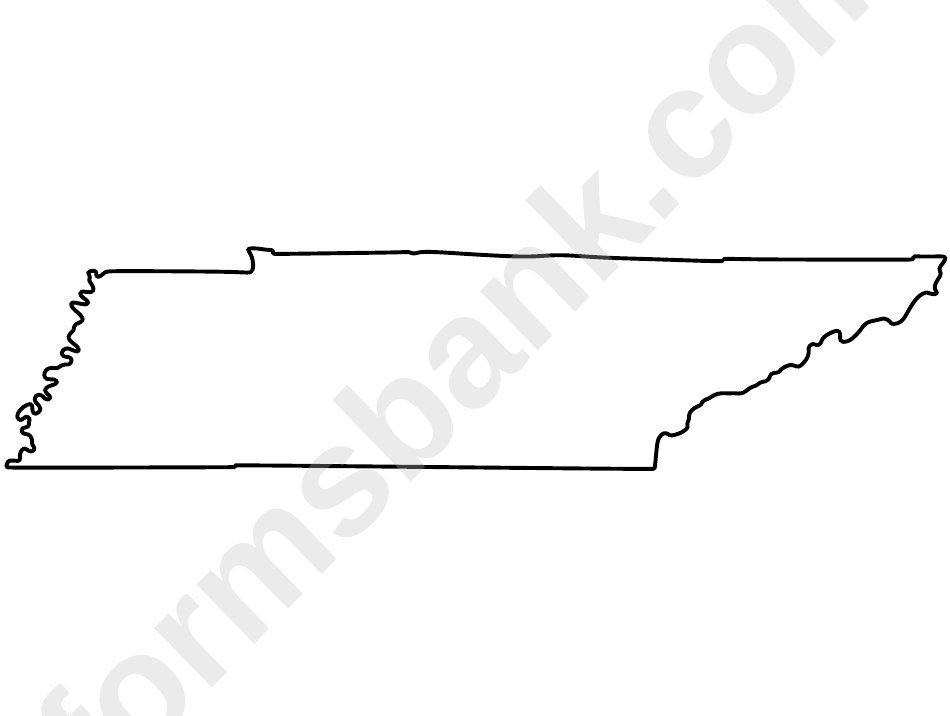 Tennesse Map Coloring Sheet