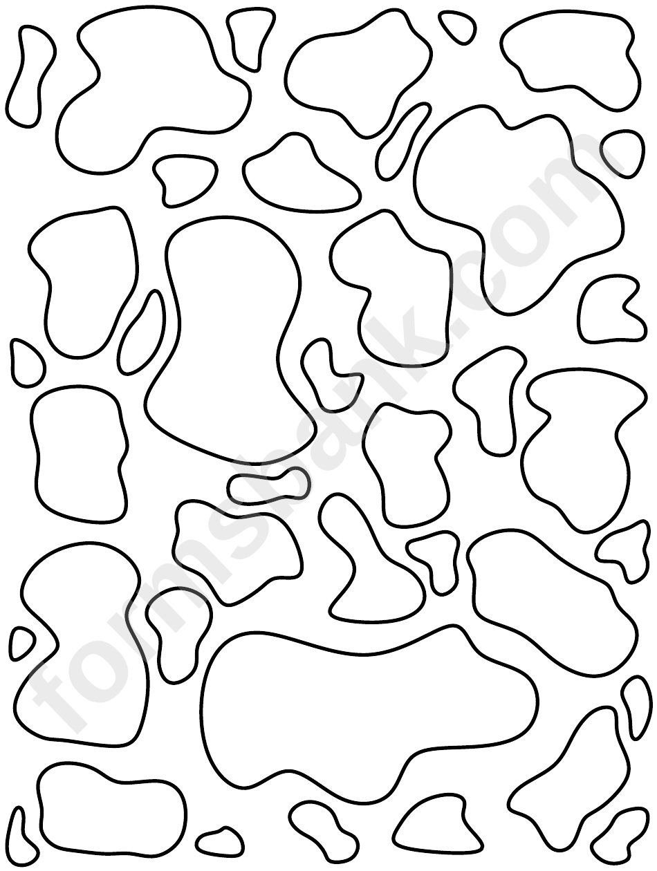 Cow Pattern Template