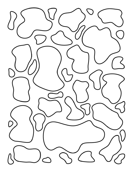 Cow Pattern Template Printable pdf