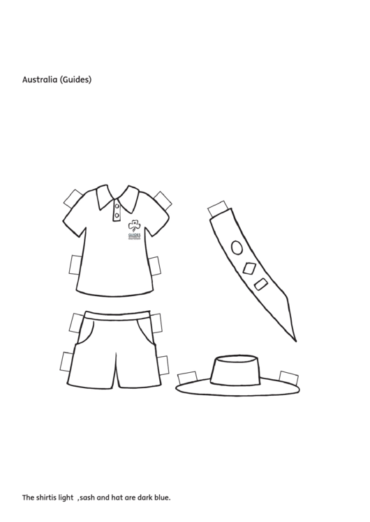 Paper Boy Australian Clothing Template Printable pdf