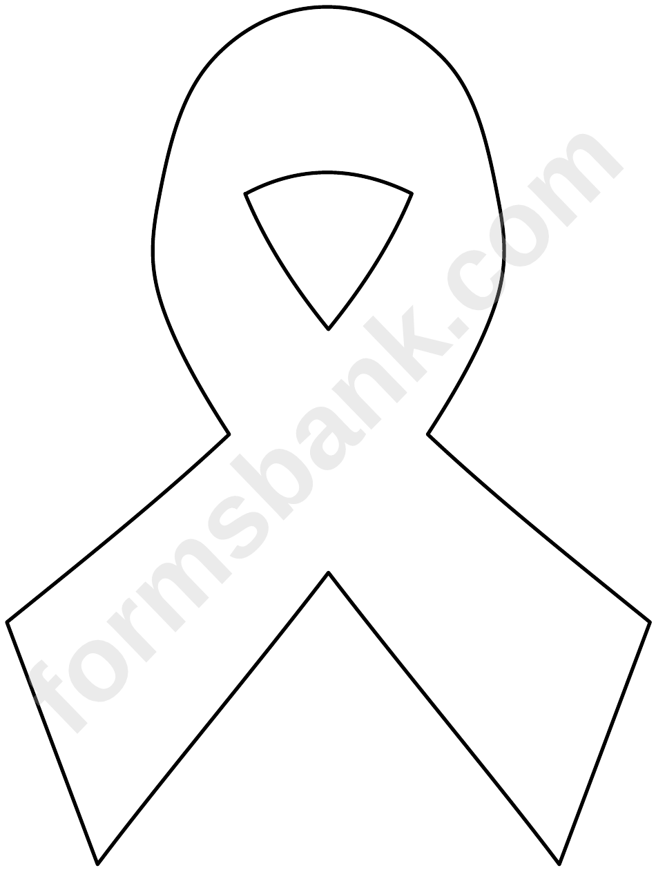 Cancer Ribbon Template