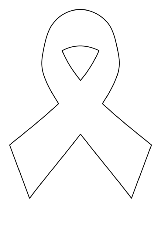 Cancer Ribbon Template Printable pdf