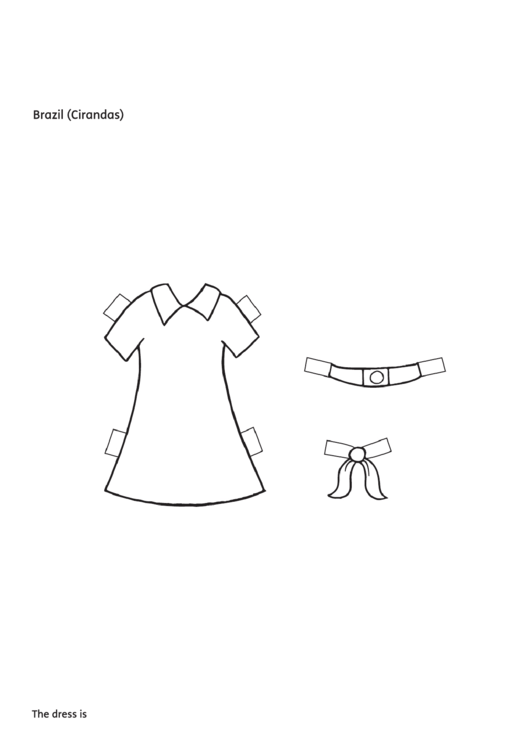 Paper Girl Brazil Clothing Template Printable pdf
