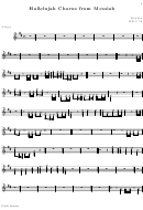 Hallelujah Chorus From Messiah Trumpet Sheet Music