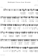 Hallelujah Chorus From Messiah Soprano Part Sheet Music