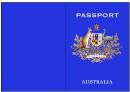 Australian Passport Template