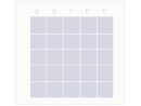 Black & White Bridal Shower Bingo Template