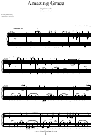 Amazing Grace Sheet Music Printable pdf