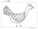 Chicken Coloring Sheet