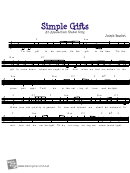 Joseph Bracket - Simple Gifts An Appalachian Shaker Song Sheet Music