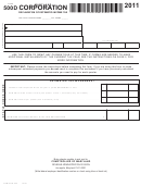 Form 500d - Maryland Corporation Declaration Of Estimated Income Tax - 2011