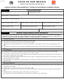 Form Asd 22242 - Application For Resident Veteran Business Certification