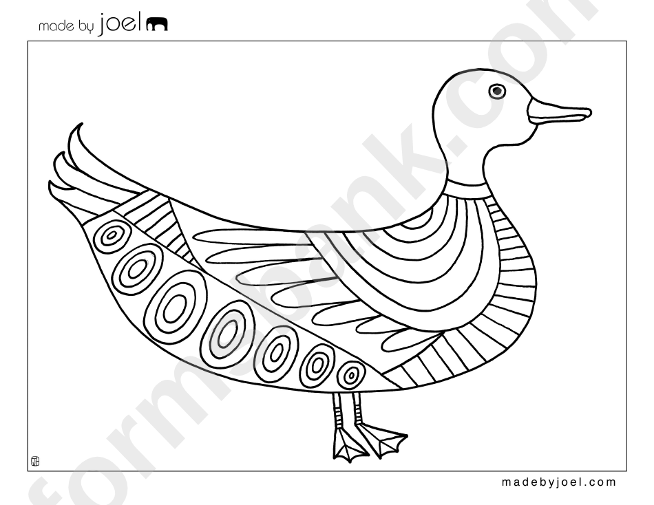 Duck Coloring Sheets