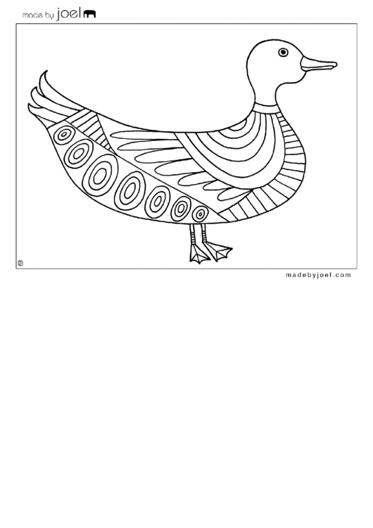 Duck Coloring Sheets Printable pdf