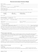 Youth Activities Consent Form