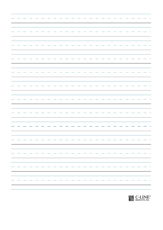 Handwriting Lines Template Printable pdf