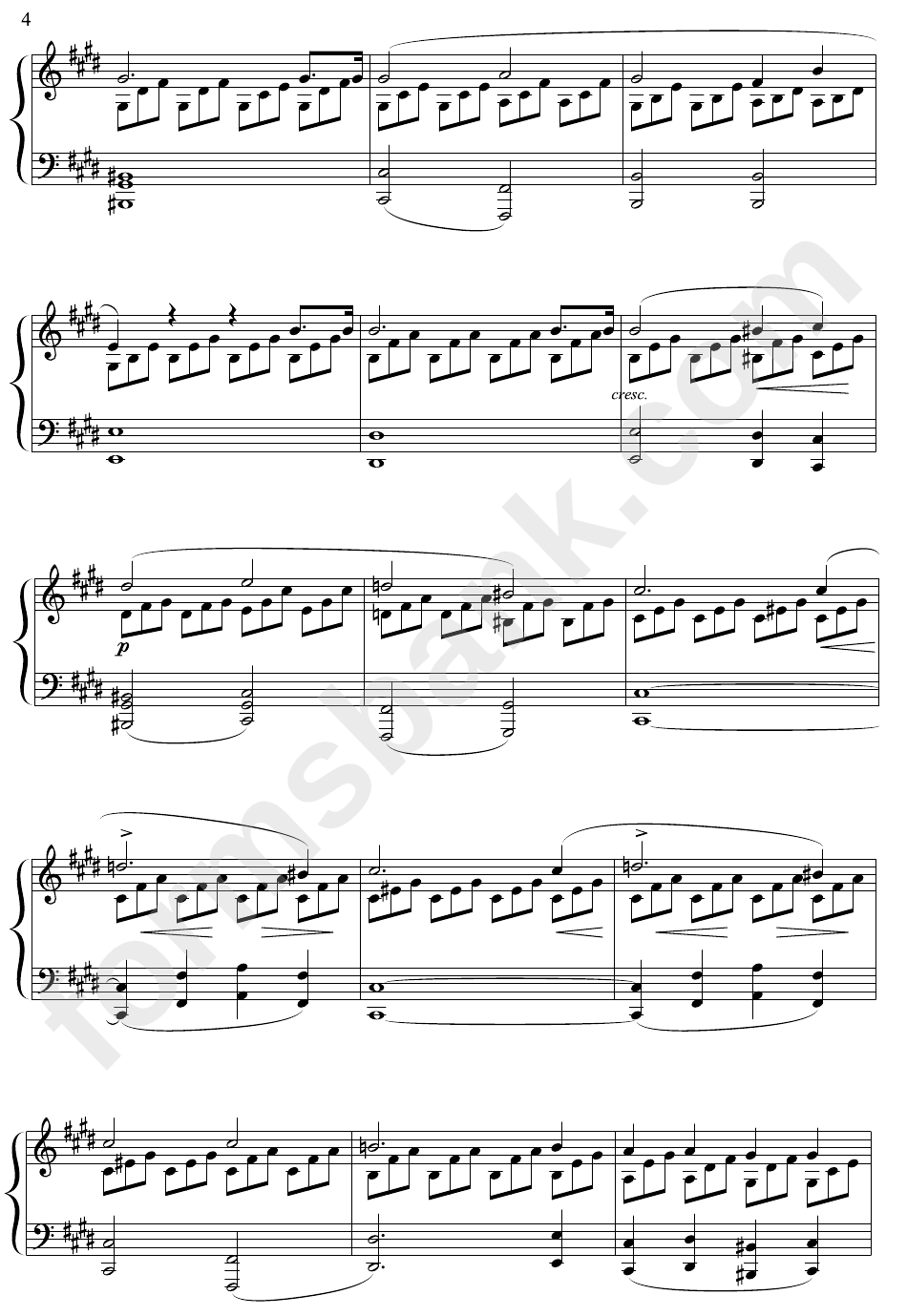 Ludwig Van Beethoven - Moon Light Sonata Sheet Music