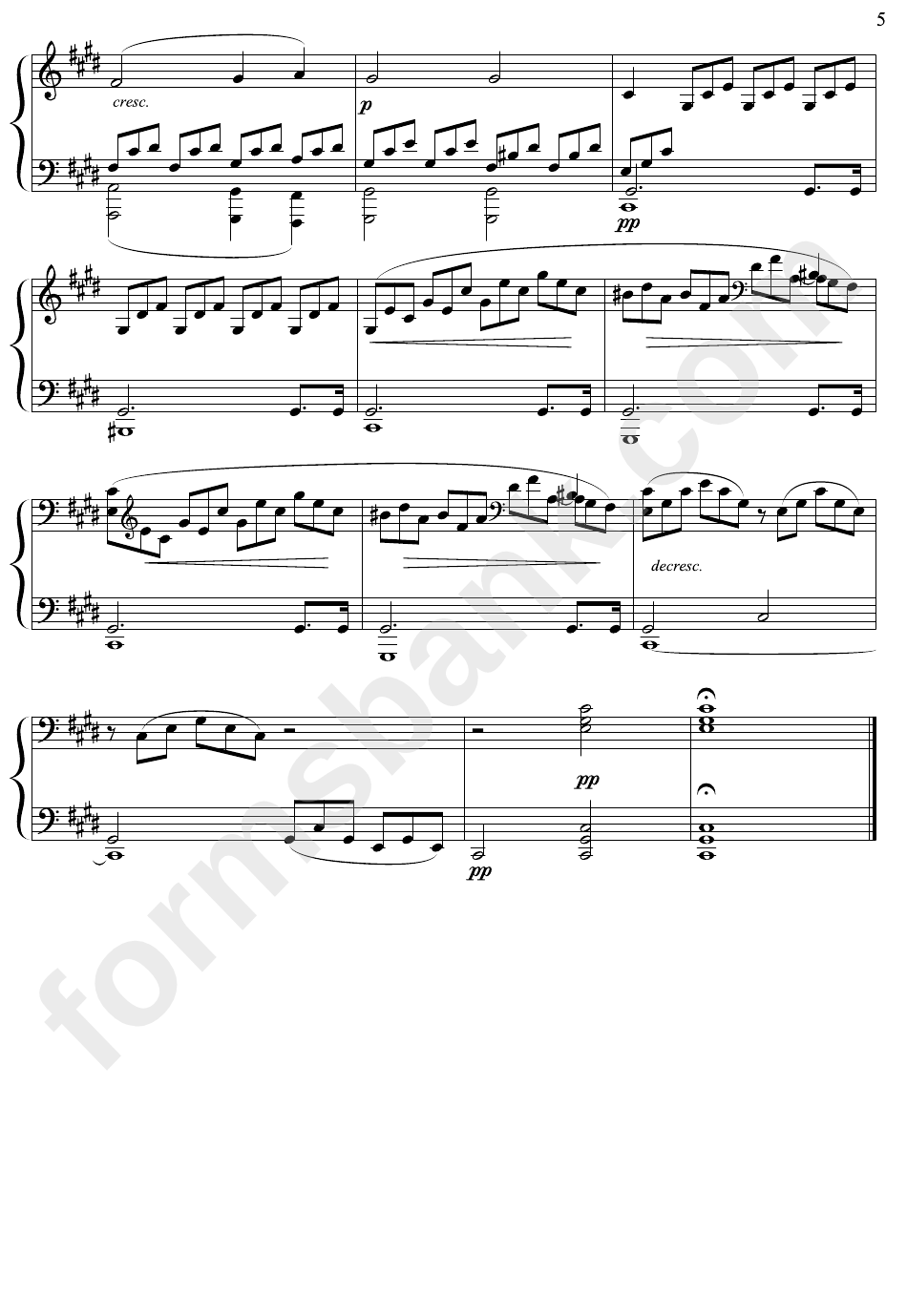 Ludwig Van Beethoven - Moon Light Sonata Sheet Music