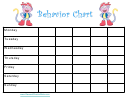 Monkey Weekly Behaviour Chart