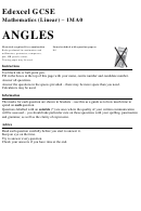 Edexcel Gcse Mathematics (linear) - Angles